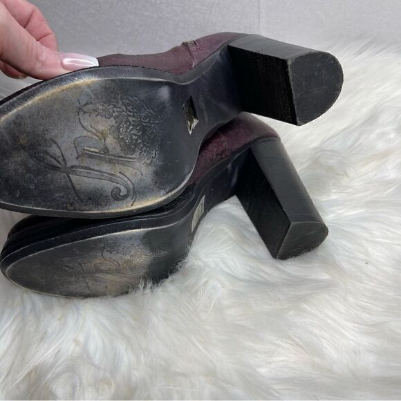 Free People Pebbled Leather Bolo Bandit Boot in Wine 40 - Picture 7 of 11